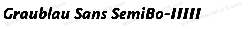 Graublau Sans SemiBo字体转换